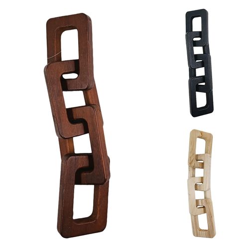 Enfeite Corrente Decorativo 45cm em Madeira Amigold