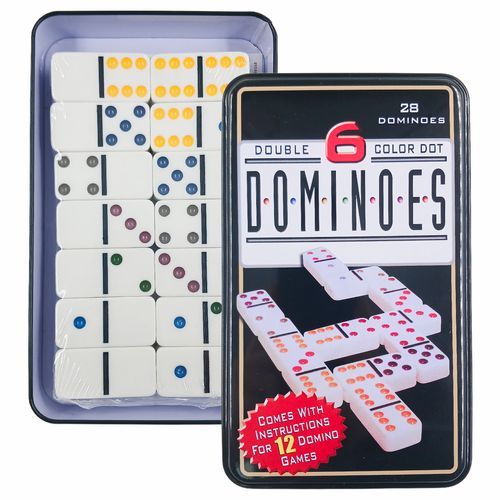 Jogo de Dominó C/ Estojo de Lata  28 Peças Imporiente