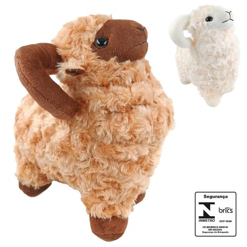 Carneiro de Pelúcia 25cm em Poliester Tuka Toys