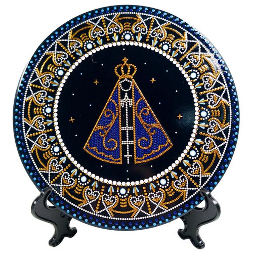 Placa Decorativa Nossa Senhora 20cm em Ceramica Taimes