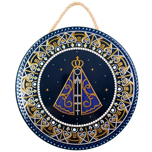 Placa Decorativa Nossa Senhora 20cm em Ceramica Taimes