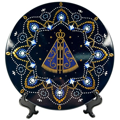 Placa Decorativa Nossa Senhora 25cm em Ceramica Taimes