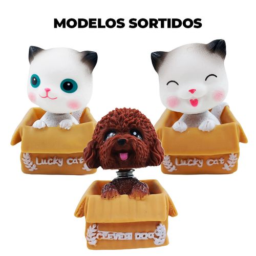 Enfeite Clever Dog C/Led 8x5cm em Plastico Interponte