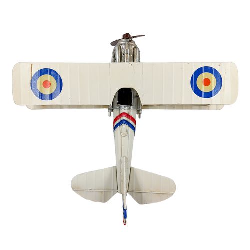Avião Retro Decorativo 34cm em Metal Taimes