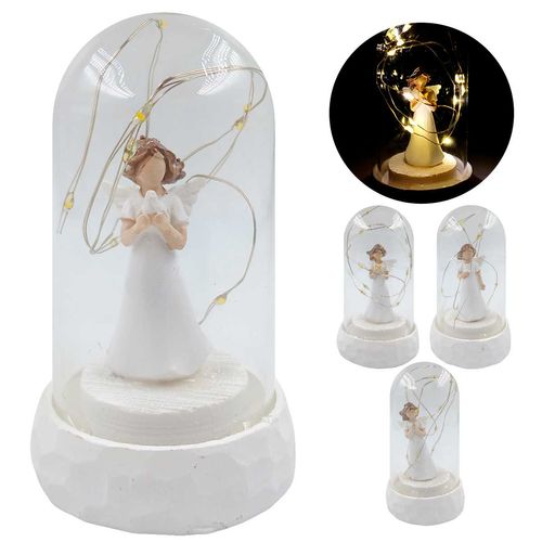 Cúpula Anjo C/ Led 10cm em Vidro Taimes