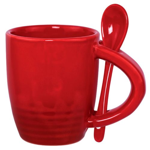 Caneca C/Colher Le Chef 100ml em Ceramica Hauskraft