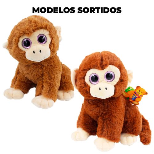 Macaco de Pelúcia 23cm em Poliéster Fizzy