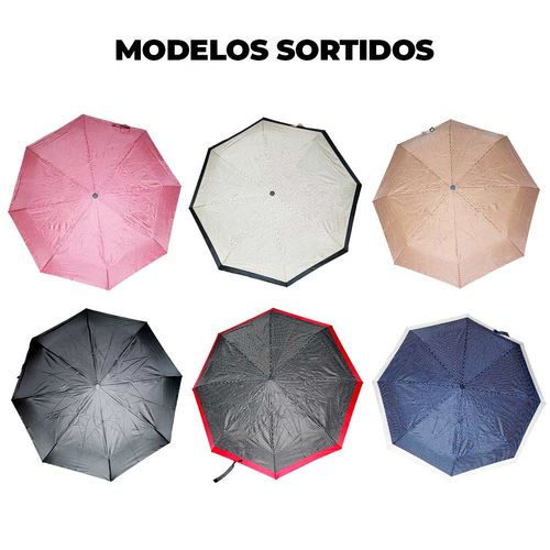 Guarda Chuva Abre/Fecha 8 Varetas em Poliéster Qualis