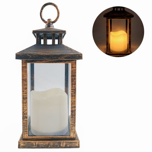Luminária Natalina C/ LED 22cm em Plástico Multiart