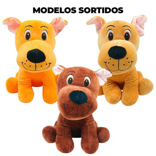 Cachorro de Pelúcia 25cm em Poliéster Fizzy