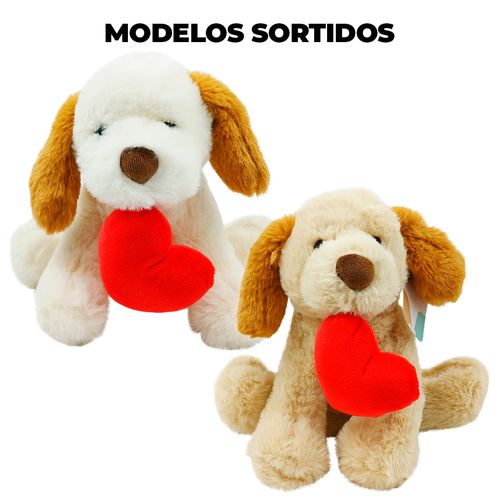Cachorro de Pelúcia 19cm em Poliéster Multiart