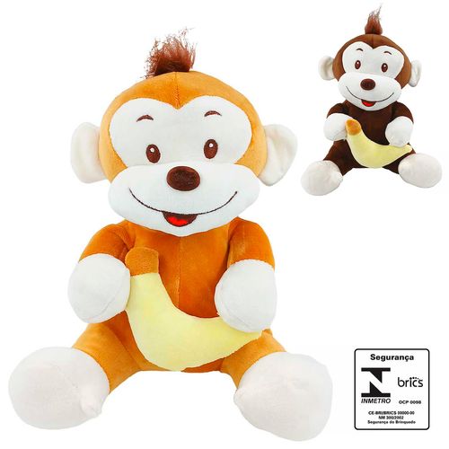 Macaco de Pelúcia 23cm em Poliéster Fizzy